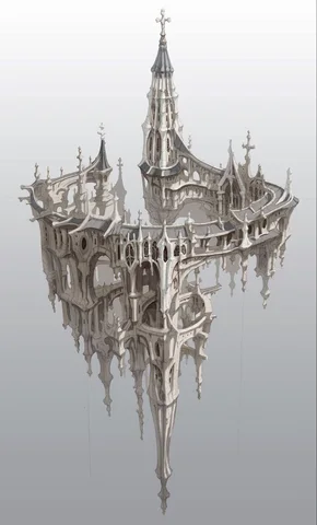 悬空圣庭·建模图